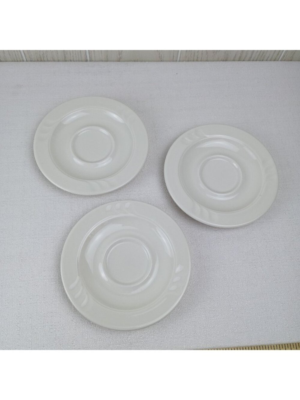 3 VTG Syracuse China Restaurant Ware Ceramic saucer 29-C-14 USA made replacement